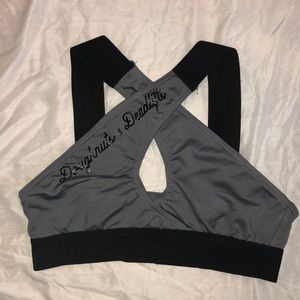 Doughnuts & Deadlifts keyhole sports bra